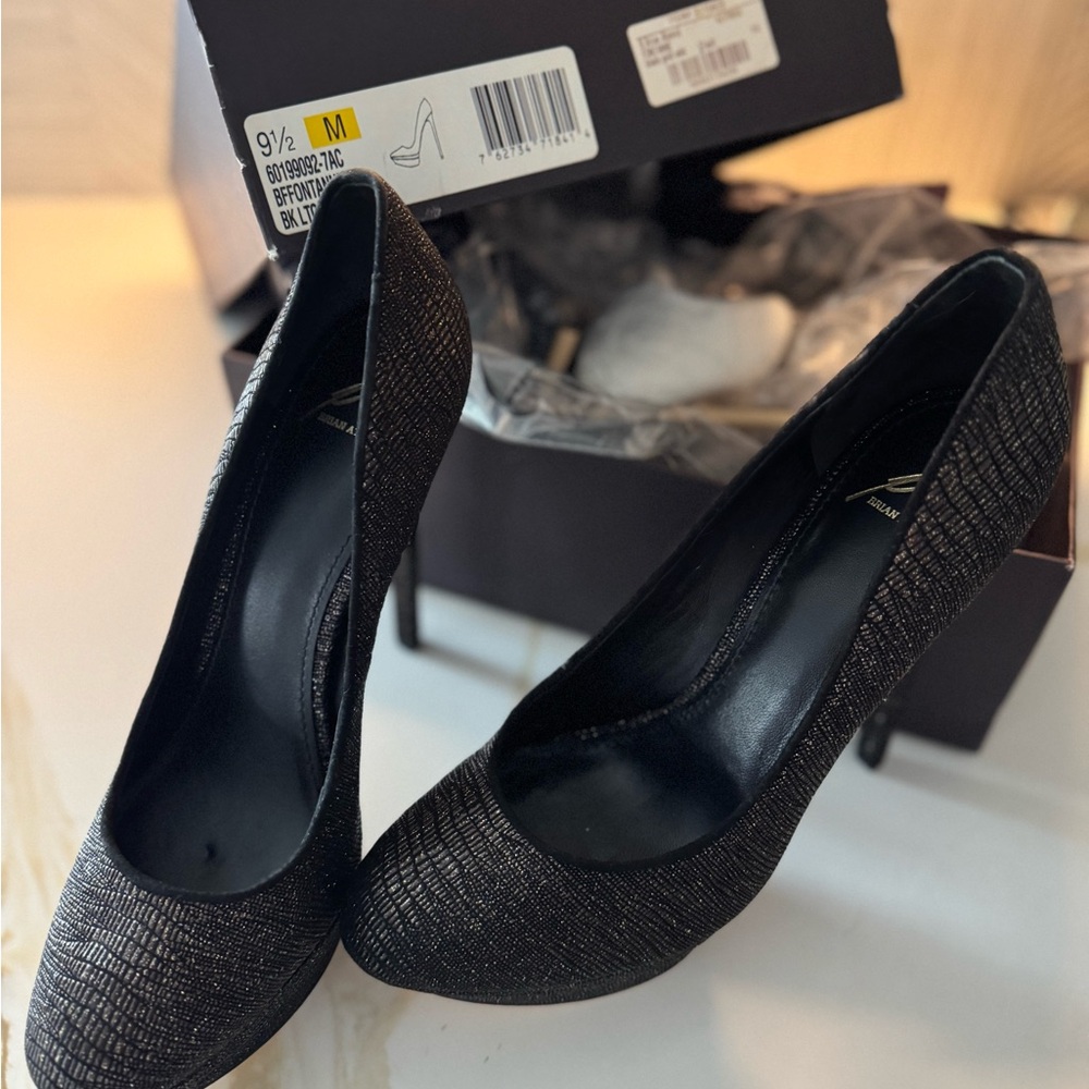 Brian Atwood Fontanne Glitter Stilleto - Picture 1 of 4